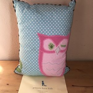 Pottery Barn Kids Brooke Collection Owl Pillow